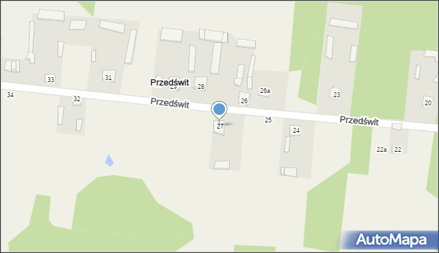 Przedświt, Przedświt, 27, mapa Przedświt