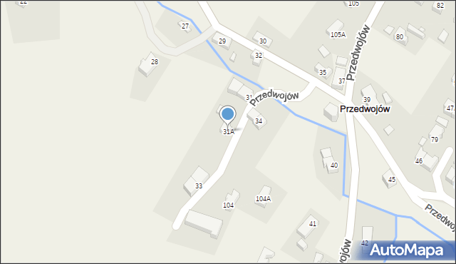 Przedwojów, Przedwojów, 31A, mapa Przedwojów