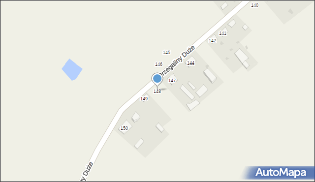 Przegaliny Duże, Przegaliny Duże, 148, mapa Przegaliny Duże