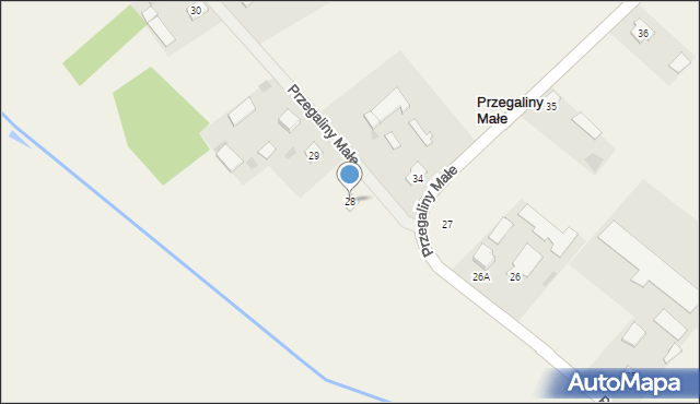 Przegaliny Małe, Przegaliny Małe, 28, mapa Przegaliny Małe