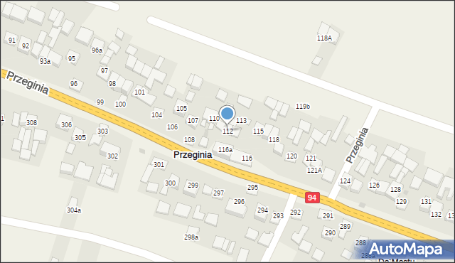 Przeginia, Przeginia, 112, mapa Przeginia
