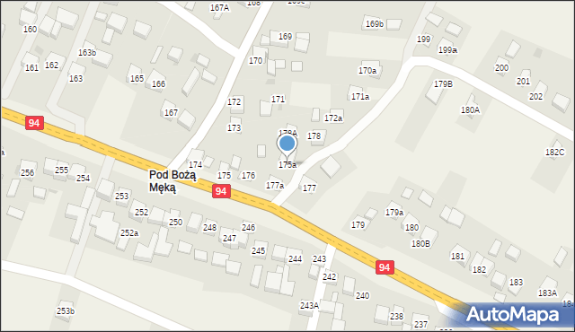 Przeginia, Przeginia, 175a, mapa Przeginia