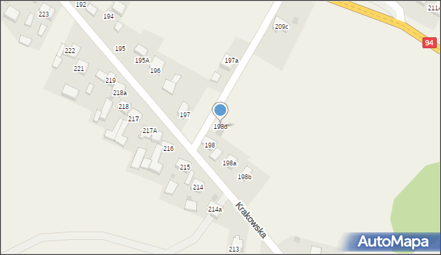 Przeginia, Przeginia, 198d, mapa Przeginia