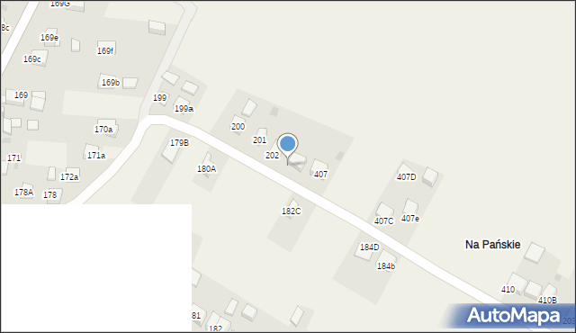 Przeginia, Przeginia, 202B, mapa Przeginia