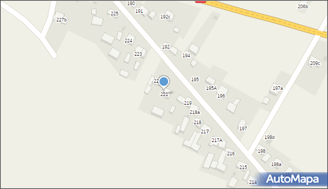 Przeginia, Przeginia, 221, mapa Przeginia