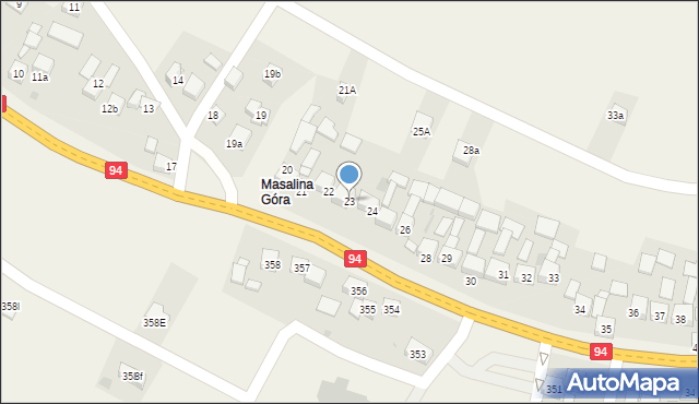 Przeginia, Przeginia, 23, mapa Przeginia