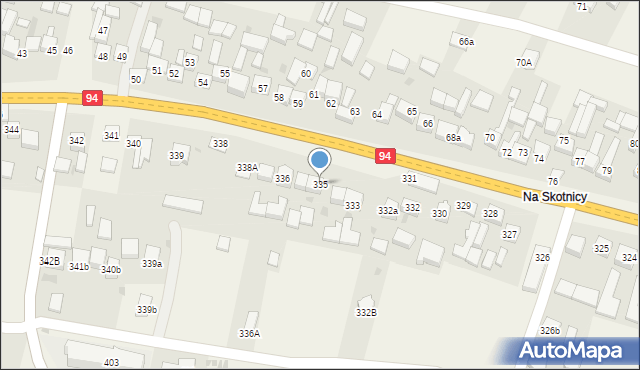 Przeginia, Przeginia, 335, mapa Przeginia