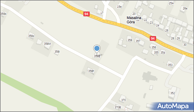 Przeginia, Przeginia, 358E, mapa Przeginia