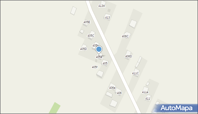 Przeginia, Przeginia, 405a, mapa Przeginia