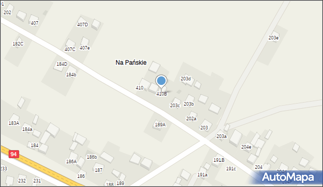 Przeginia, Przeginia, 410B, mapa Przeginia