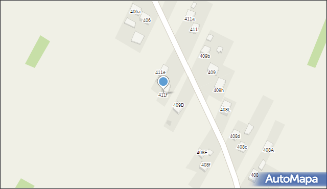 Przeginia, Przeginia, 411f, mapa Przeginia