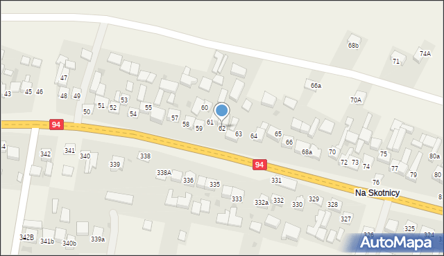 Przeginia, Przeginia, 62, mapa Przeginia