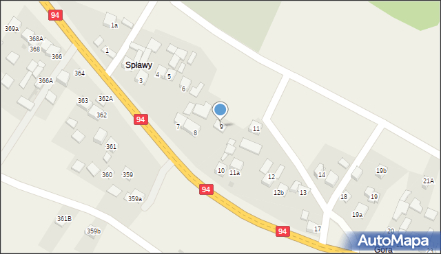 Przeginia, Przeginia, 9, mapa Przeginia