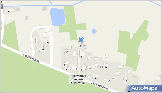 Przeginia Duchowna, Przeginia Duchowna, 31, mapa Przeginia Duchowna