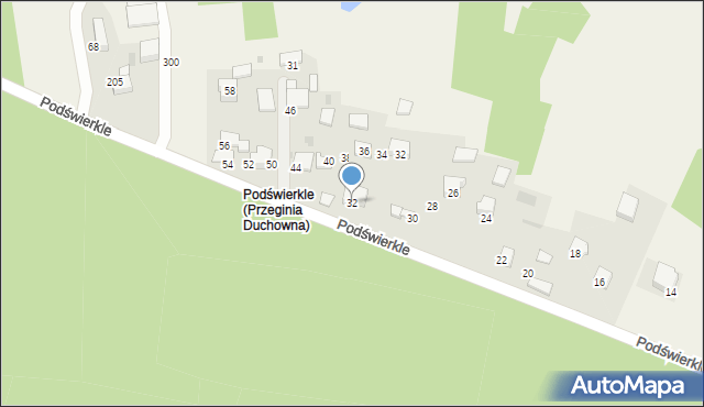 Przeginia Duchowna, Przeginia Duchowna, 32, mapa Przeginia Duchowna