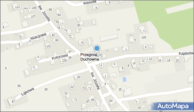 Przeginia Duchowna, Przeginia Duchowna, 84, mapa Przeginia Duchowna