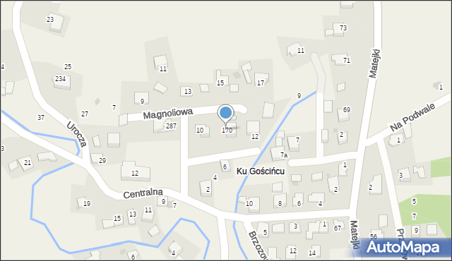 Przeginia Narodowa, Przeginia Narodowa, 170, mapa Przeginia Narodowa