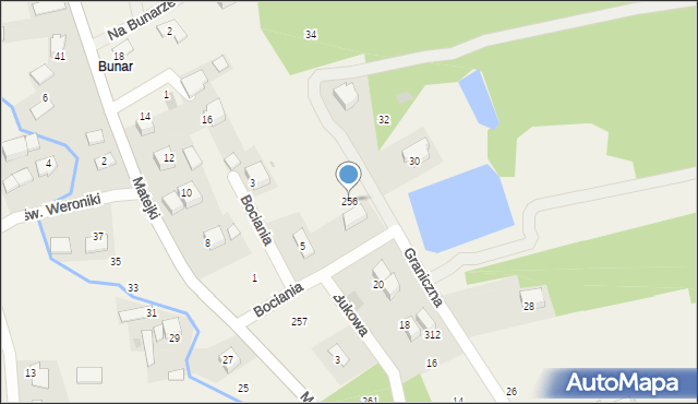 Przeginia Narodowa, Przeginia Narodowa, 256, mapa Przeginia Narodowa