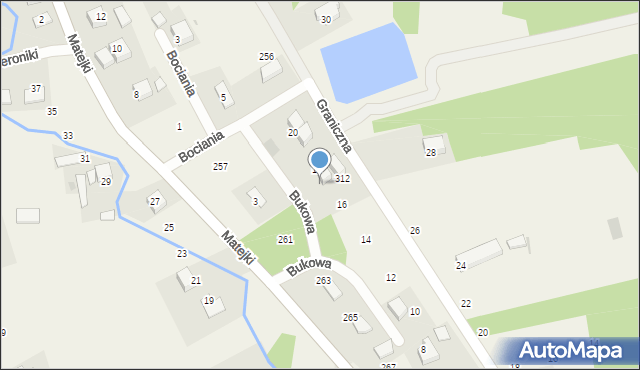Przeginia Narodowa, Przeginia Narodowa, 260, mapa Przeginia Narodowa
