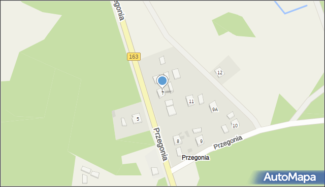 Przegonia, Przegonia, 7, mapa Przegonia