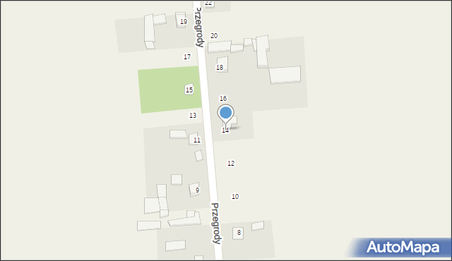 Przegrody, Przegrody, 14, mapa Przegrody