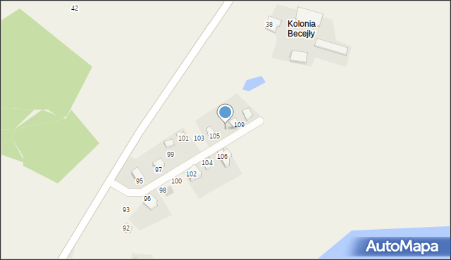 Przejma Wysoka, Przejma Wysoka, 107, mapa Przejma Wysoka