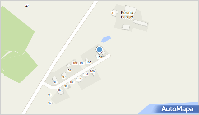 Przejma Wysoka, Przejma Wysoka, 109, mapa Przejma Wysoka