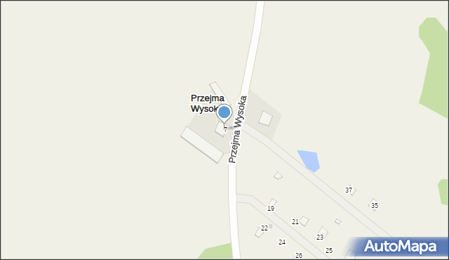 Przejma Wysoka, Przejma Wysoka, 7, mapa Przejma Wysoka