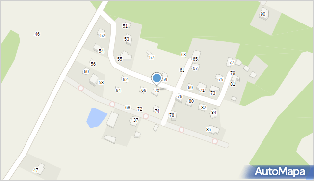 Przejma Wysoka, Przejma Wysoka, 70, mapa Przejma Wysoka