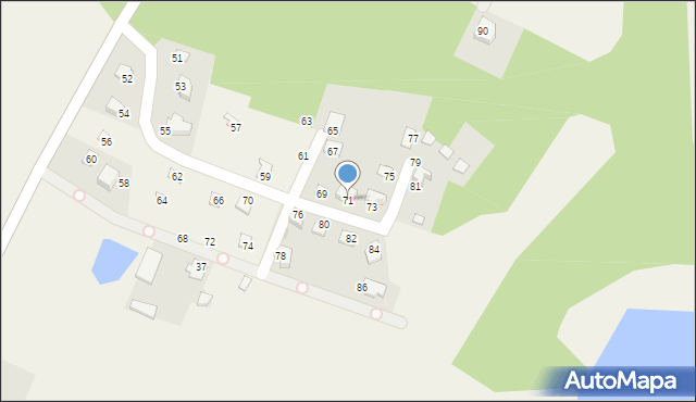 Przejma Wysoka, Przejma Wysoka, 71, mapa Przejma Wysoka