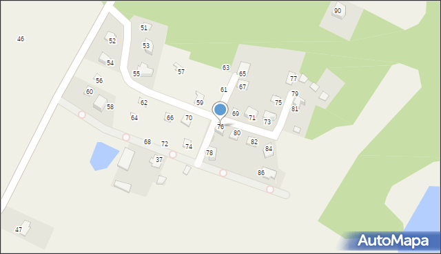 Przejma Wysoka, Przejma Wysoka, 76, mapa Przejma Wysoka