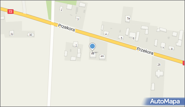 Przekora, Przekora, 4B, mapa Przekora