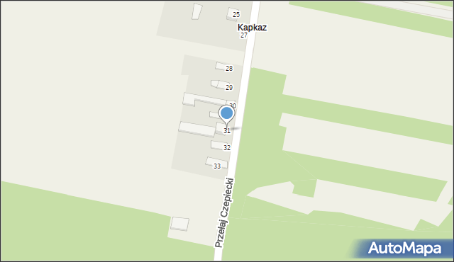 Przełaj Czepiecki, Przełaj Czepiecki, 31, mapa Przełaj Czepiecki