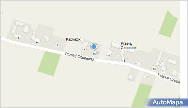 Przełaj Czepiecki, Przełaj Czepiecki, 6A, mapa Przełaj Czepiecki