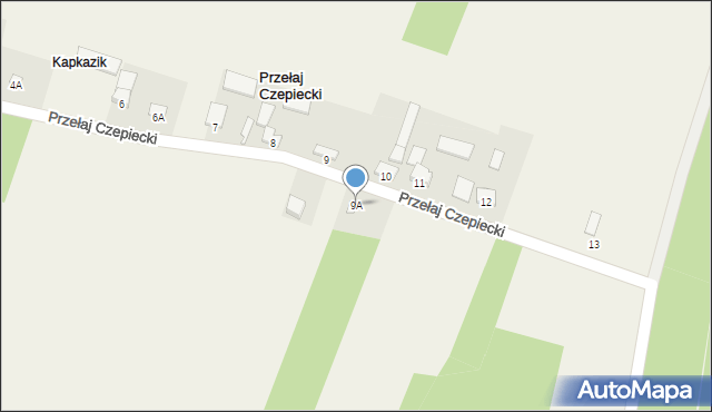Przełaj Czepiecki, Przełaj Czepiecki, 9A, mapa Przełaj Czepiecki