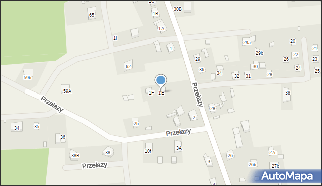Przełazy, Przełazy, 1E, mapa Przełazy