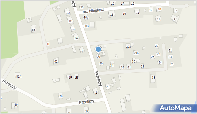 Przełazy, Przełazy, 29, mapa Przełazy