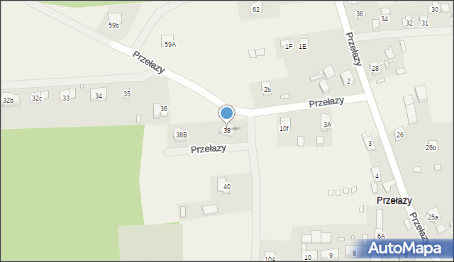Przełazy, Przełazy, 38, mapa Przełazy