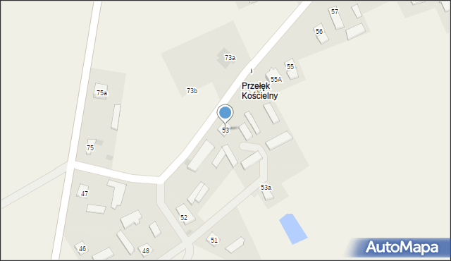 Przełęk, Przełęk, 53, mapa Przełęk