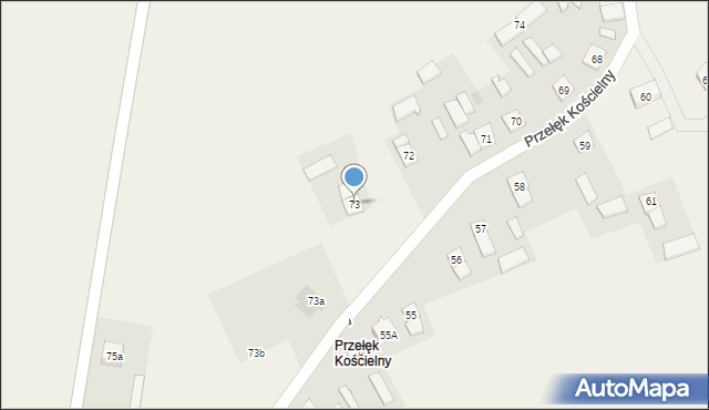 Przełęk, Przełęk, 73, mapa Przełęk