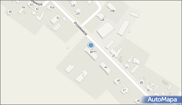 Przelewice, Przelewice, 45, mapa Przelewice