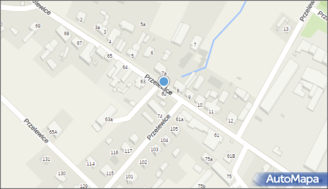 Przelewice, Przelewice, 62, mapa Przelewice