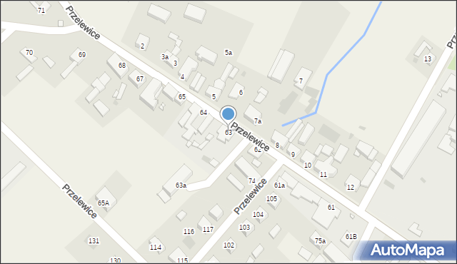 Przelewice, Przelewice, 63, mapa Przelewice