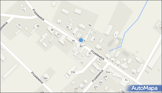 Przelewice, Przelewice, 64, mapa Przelewice