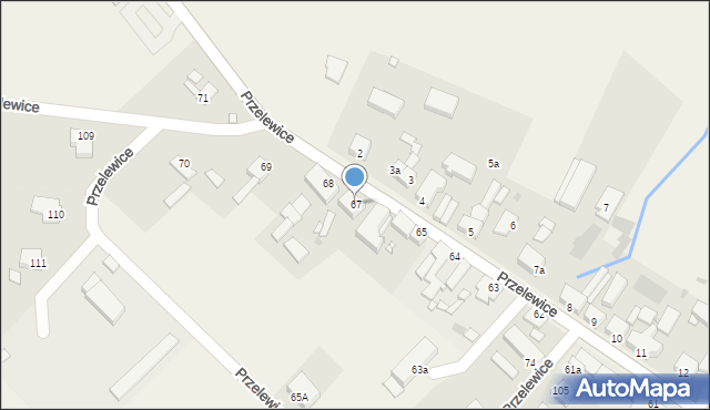 Przelewice, Przelewice, 67, mapa Przelewice