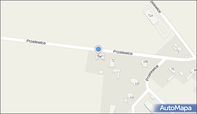 Przelewice, Przelewice, 73a, mapa Przelewice