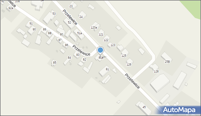 Przelewice, Przelewice, 81a, mapa Przelewice