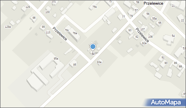 Przelewice, Przelewice, 94, mapa Przelewice