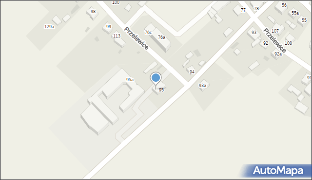 Przelewice, Przelewice, 95b, mapa Przelewice