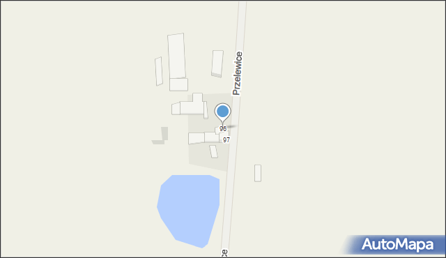 Przelewice, Przelewice, 96, mapa Przelewice